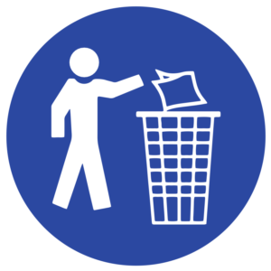 MANDATORY SIGN-KEEP AREA CLEAN