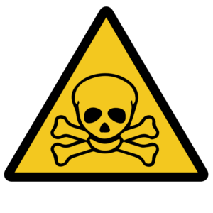 WARNING SIGN-POISONOUS SUBSTANCES HAZARD